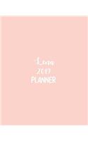 Lena 2019 Planner: Calendar with Daily Task Checklist, Organizer, Journal Notebook and Initial Name on Plain Color Cover (Jan Through Dec), Lena 2019 Planner