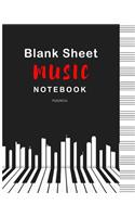 Blank Sheet Music Notebook