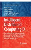 Intelligent Distributed Computing IX