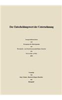 Der Entscheidungswert Der Unternehmung