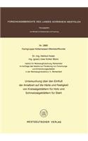 Untersuchung über den Einfluß der Anlaßzeit auf die Härte und Festigkeit von Kreissägeblättern für Holz und Schmelzsägeblättern für Stahl