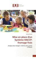 Mise En Place d'Un Système Haccp: Fromage Frais
