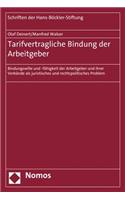Tarifvertragliche Bindung Der Arbeitgeber