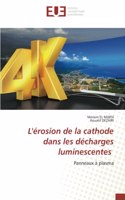 L'érosion de la cathode dans les décharges luminescentes