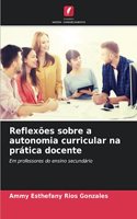 Reflexões sobre a autonomia curricular na prática docente