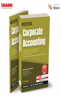 Taxmann's Corporate Accounting (2 Vols.) â€“ Student-oriented Textbook Offering Updated Content | Practical Exercises | Exam-Focused Tools for Students of B.Com. (Hons.) & B.Com. | UGCF â€“ NEP