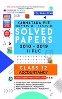 Oswaal Karnataka PUE Solved Papers II PUC AccountancyBook Chapterwise & Topicwise (For March 2020 Exam)
