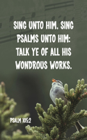 General Worship Bulletin: Sing Unto Him (Package of 100)