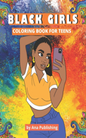 Black Girls Coloring Book for Teens