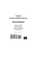 Identidades: Student Activities Manual: Student Activities Manual