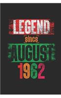 Legend Since August 1962