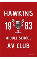Hawkins 1983 Middle School AV Club Notebook