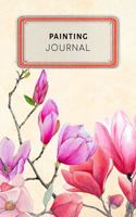 Painting Journal: Vintage Floral Dotted Grid Bullet Journal Notebook - 100 Pages 6 X 9 Inches Log Book