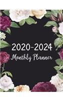 2020-2024 Monthly Planner: Five Years Monthly Planner (60 Months Calendar) For To Do List Journal Notebook Academic Schedule Agenda Logbook Or Student Teacher Organizer Busine