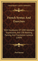 French Syntax and Exercises