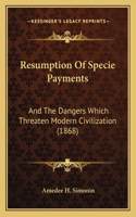 Resumption Of Specie Payments