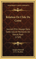 Relation De L'Isle De Corse