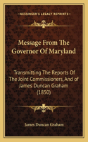 Message From The Governor Of Maryland