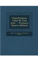 Classification. Class N: Fine Arts