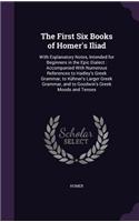 The First Six Books of Homer's Iliad: With Explanatory Notes, Intended for Beginners in the Epic Dialect: Accompanied With Numerous References to Hadley's Greek Grammar, to Kühner's Larg