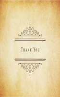 Vintage Parchment Thank You Cards