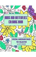 Birds and Butterflies Coloring Book