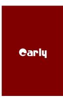 Carly - Red Personalized Notebook / Journal / Extended Lined Pages / Soft Matte