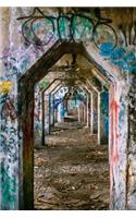 Colorful Graffiti on the Walls of an Abandoned Building Journal