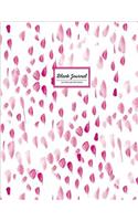 Blank Journal - Watercolor Softcover: Pink, 110 Empty Pages, 8.5 X 11