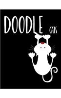 Doodle Cats: Unlined Blank Journal For Doodling Drawing Sketching & Writing