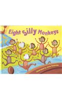 Eight Silly Monkeys Jumping on the Bed