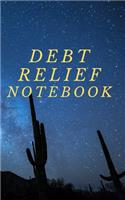 Debt Relief noteook. / Personal/ Business Financial freedom planner, Paying off debts Logbook, Monthly Budget Notebook, Budgeting and Money Management