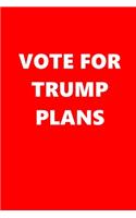 2020 Weekly Planner Vote Trump Plans Text Red White 134 Pages