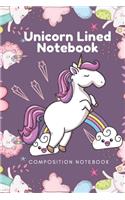 Unicorn Lined Notebook - Composition Notebook: Unicorn Pink Lined Notebook 120 Pages Book 6x9 - Unicorn notebook: Unicorn gift- By: Unicorns Composition Notebook