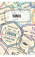 Tunis: Ruled Travel Diary Notebook or Journey Journal - Lined Trip Pocketbook for Men and Women with Lines