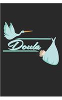 Doula: Notebook A5 Size, 6x9 inches, 120 lined Pages, Midwife Doula Midwives Midwifery Student