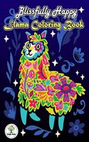 Blissfully Happy, Llama Coloring Book