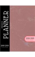 2018 2019 15 Months Daily Planner: Academic Hourly Organizer in 15 Minute Interval; Marble Pink Front Cover; Appointment Calendar with Address Book & Notes; Monthly & Weekly Goals Jou