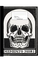 Skull Theme College Ruled Composition Book