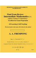 Final Exam Review: Intermediate Mathematics (Us)