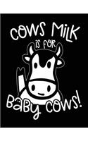 Cows Milk Is For Baby Cows!