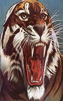 Tiger Notebook: Dot Grid Notebook Journal 8.5 x 11 202 Pages