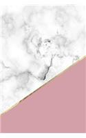 Marble + Gold Notebook Journal: Vintage Pink Marble - 120-Page Lined(1 Pretty Notebooks)