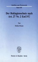 Der Beklagtenschutz Nach Art. 27 Nr. 2 Eugvu