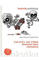 List of G.I. Joe