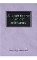 A Letter to the Cabinet Ministers