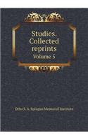 Studies. Collected reprints Volume 5: (English)