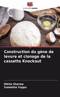 Construction du gène de levure et clonage de la cassette Knockout