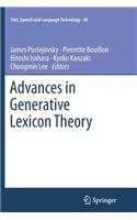 Advances in Generative Lexicon Theory