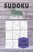 Sudoku Easy Book 20: 100 Sudoku for Adults - Large Print - Easy Difficulty - Solutions at the End - 8'' x 10''